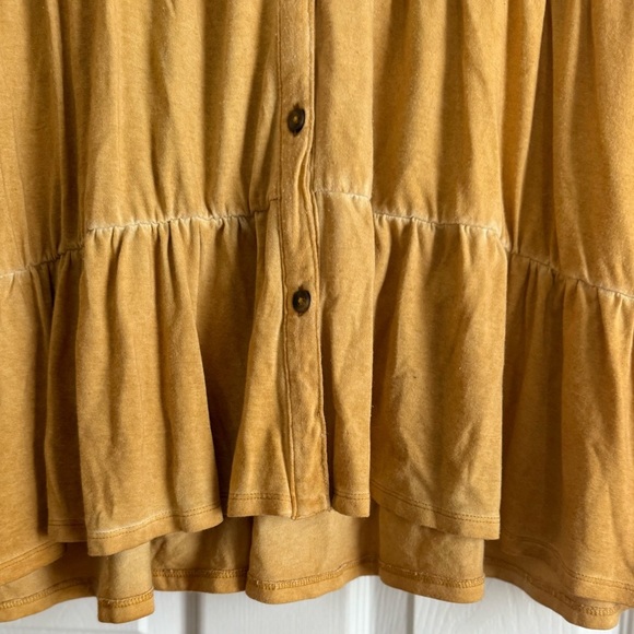 Wonderly Julianna button-down tunic Gold Yellow Size 2X - Picture 8 of 8